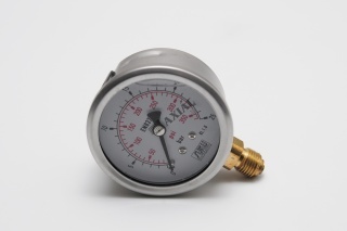 nyomásmérő óra 0-25 bar 63mm fém