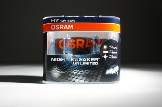 Osram izzó 12V 55W H7 Night Breaker Unlimited Duo