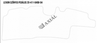 Kabinszőnyeg Lexion C8x0 (rögz. pedálos)