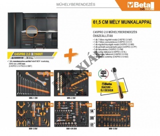 Műhelyberendezés+268db szerszám (Inox)
