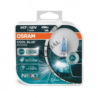 Osram izzó 12V 55W H7 Cool Blue Intense Duo