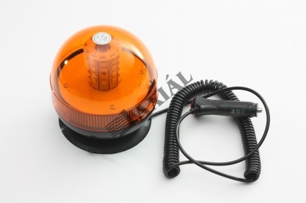 Sárga villanó lámpa 10-24V LED mágneses