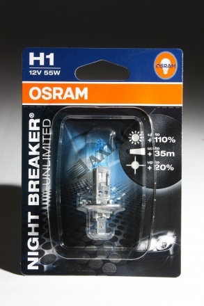 Osram izzó 12V 55W H1 Night Breaker Unlimited