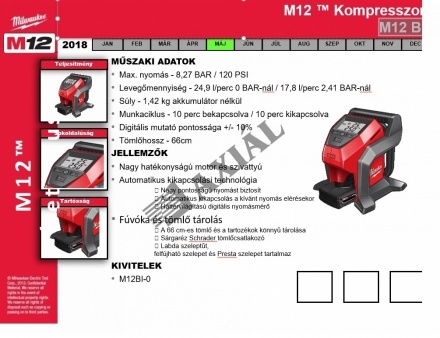 Akkumulátoros kompresszor 12 V