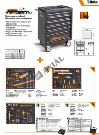 6-fiókos szerszámkocsi 196r.