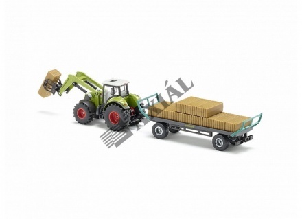 Claas traktor bálaszállító pótkocsival  150