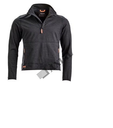 Polárpulóver, férfi, szénfekete 4XL